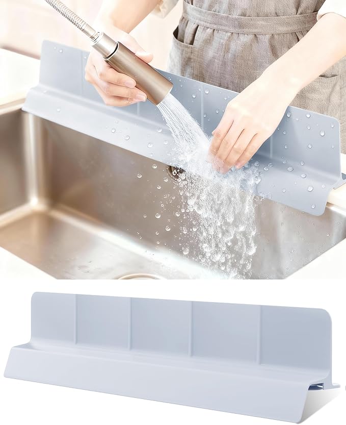 Kitchen Sink Splash Guard 23" Silicone Water Guard