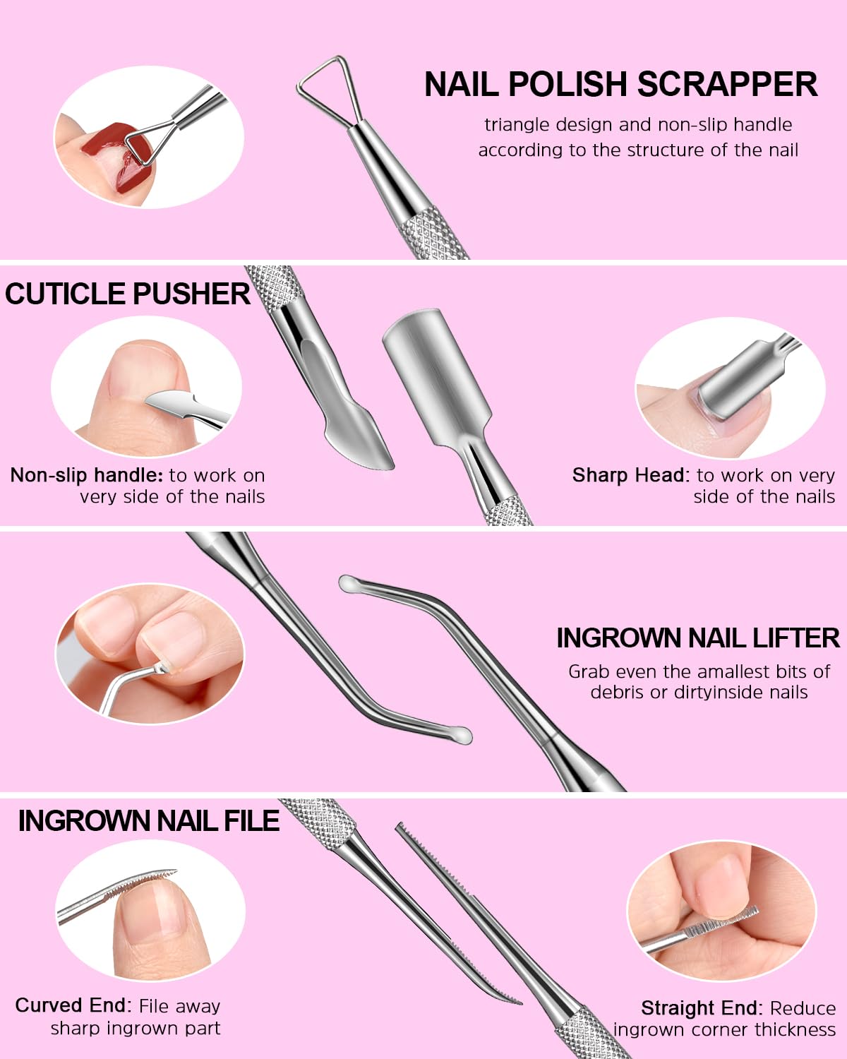 MORGLES Nail File and Buffer Blocks with Nail Care Kit, 13 Pcs Manicure Kit for Women with Milk and Honey Cuticle Oil and Cuticle Trimmer Set