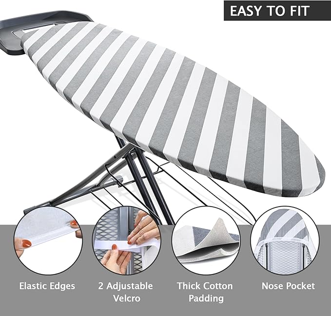 SheeChung 42”x12” Ironing Board Cover and Pad -