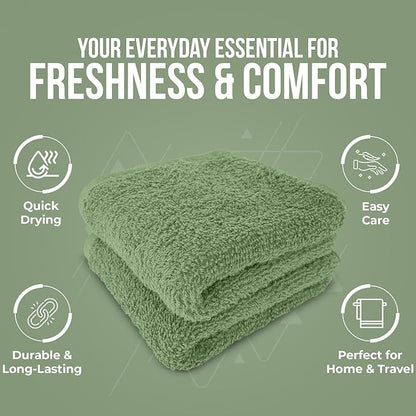 DAN RIVER 12 Pack Wash Cloths for Showering