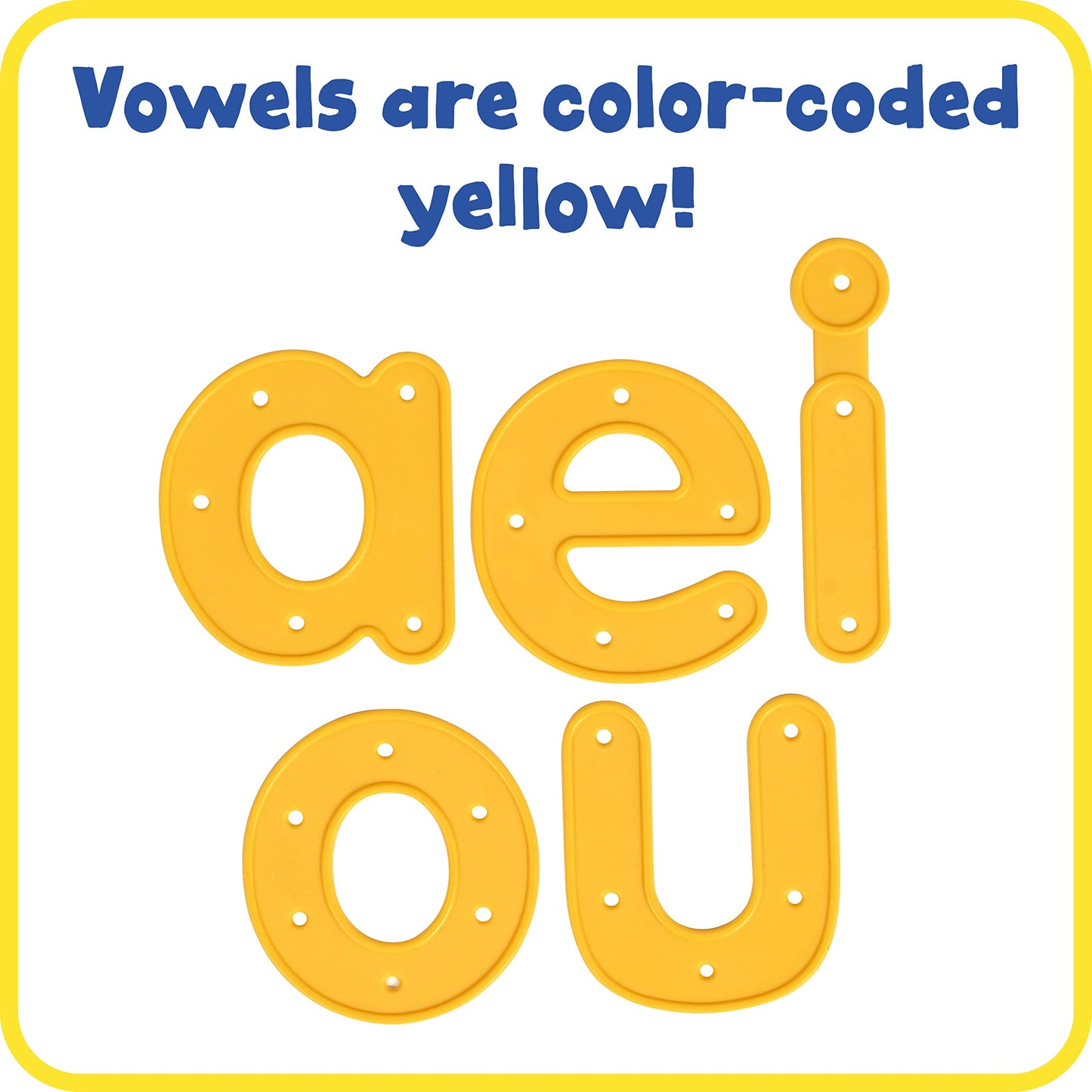 READY 2 LEARN Lacing Alphabet - Lowercase - 26 Letters - 8 Laces - Threading Toy for 3, 4, 5, 6 Year Olds - Fine Motor Skills, Letter Recognition and Early Spelling