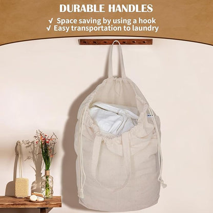 Cotton Canvas Laundry Bags