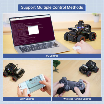 ROS2 Robot Car for RaspberryPi ChatGPT Large AI Model Programmable AI Vision Robot Ackermann Chassis SLAM Mapping Auto Driving Voice Control, Python Robotic for Adult, MentorPi A1 Standard & RPi5 4G