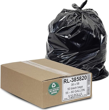 Aluf Plastics Heavy Duty 55 Gallon Trash Bags