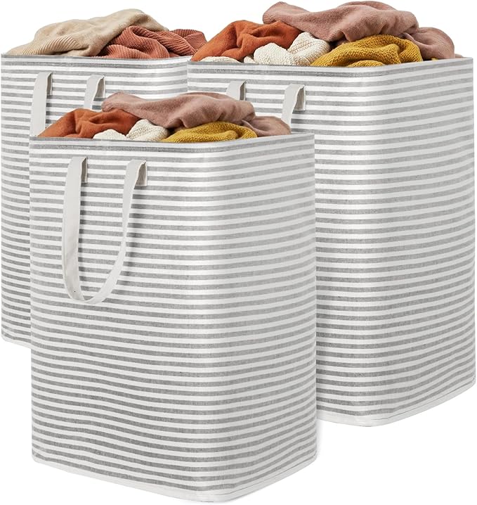 Lifewit 3 Pack Laundry Hamper Large Collapsible Laundry Baskets, Freestanding