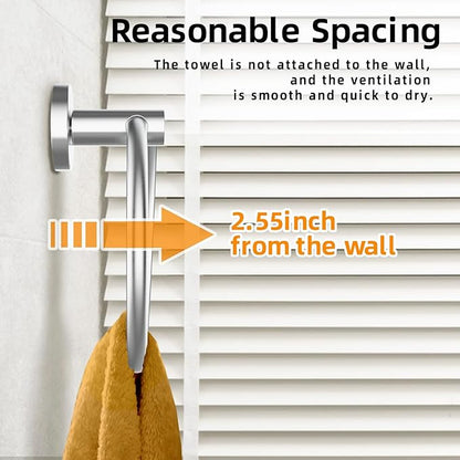 Brushed Silver Towel Ring, SUS304 Stainless Steel Hand Towel Holder