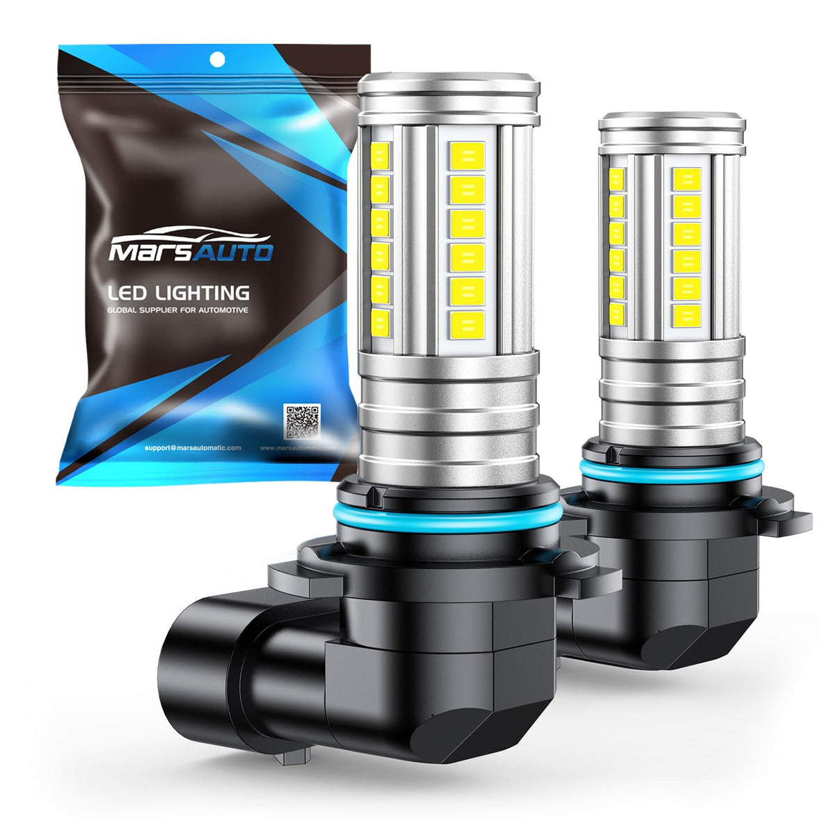 Marsauto H10 9145 LED Fog Light Bulbs 12000LM 6500K White 360? Illumination Pack of 2