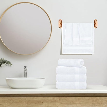 GLAMBURG Ultra Soft 6-Piece Hand Towel Set 16x28-100% Ringspun Cotton