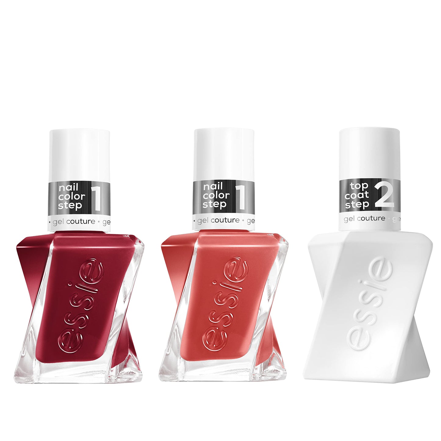 Essie Gel Couture Longwear Nail Polish Kit, Sheer Nude Pink, Fairy Tailor + Top Coat, 0.46 fl oz each