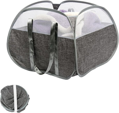 Collapsible Laundry Basket, 90L Foldable Pop-up Laundry Hamper