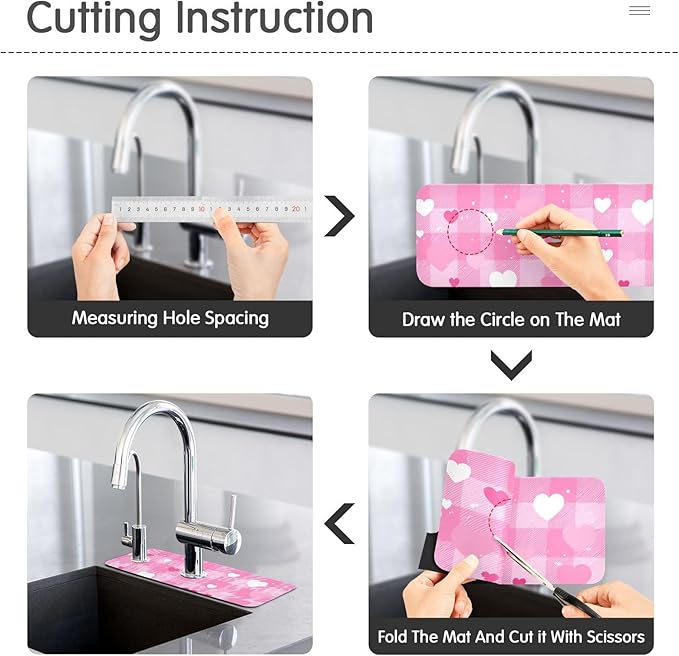Kitchen Sink Splash Guard 2 PCS 30 Inch Sink Faucet Mat Splash Guard