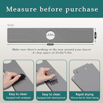 Kitchen Sink Diatomite Splash Guard