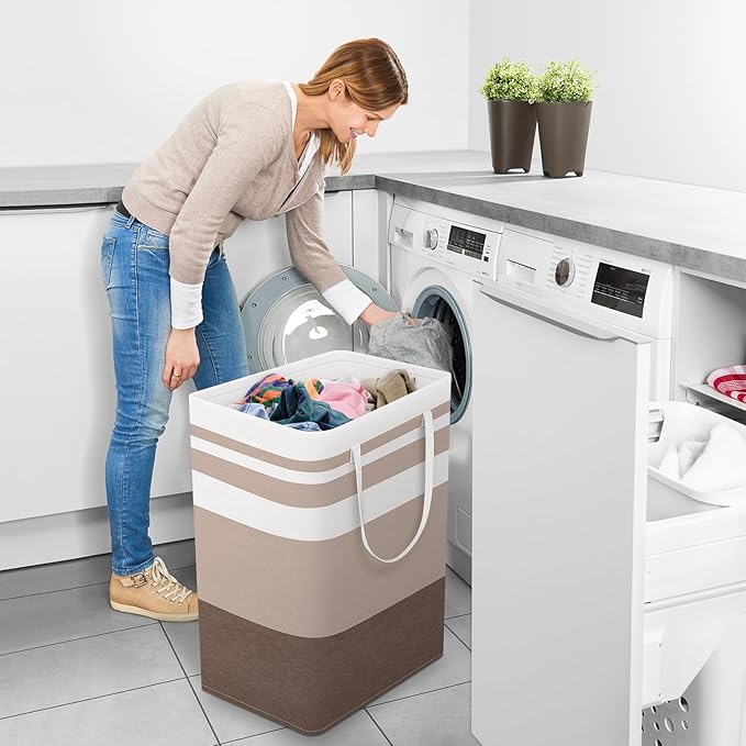 StorageRight Large Collapsible Laundry Basket Hamper