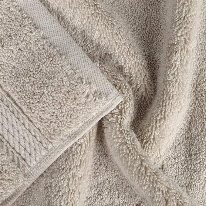 SUPERIOR Egyptian Cotton Pile 3 Piece Towel Set, Includes 1 Bath, 1 Hand