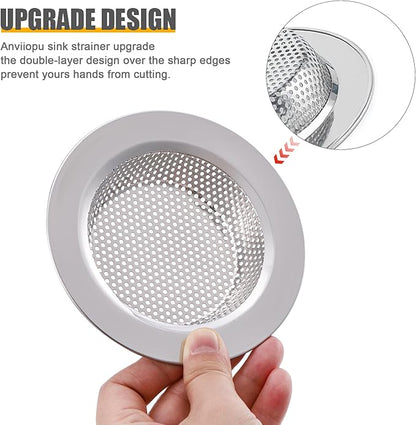 2pcs Kitchen Sink Strainer Stainless Steel, Kitchen Sink Drain Strainer