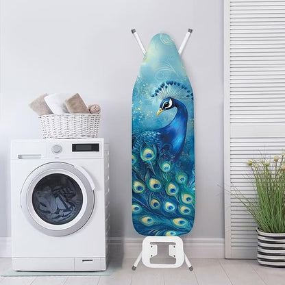 Peacock Ironing Board Cover and Pad 15x54 Inch Standard Iron Board Cover