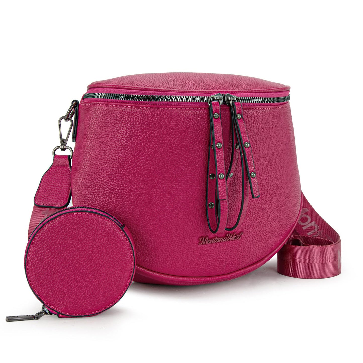 Montana West Large Crossbody Bags for Women Bum Bag Sling Purse with Adjustable Strap