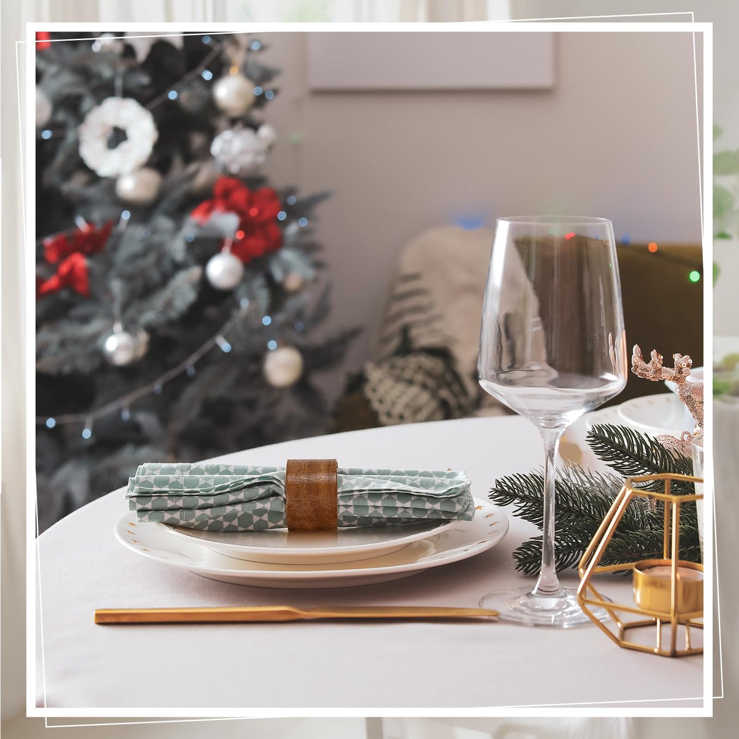 Zhehao 100 Pcs Wood Napkin Rings Bulk Acacia Brown Table Napkin Holder Buckles for Easter Wedding Dinner Holiday Table Decoration