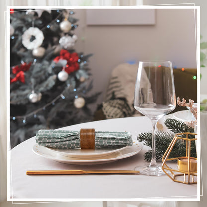 Zhehao 100 Pcs Wood Napkin Rings Bulk Acacia Brown Table Napkin Holder Buckles for Easter Wedding Dinner Holiday Table Decoration