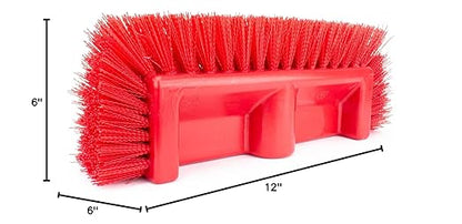 SPARTA Multi-Level Tile Scrub Brush 12" Wide Brush Head, Heavy-Duty Tile