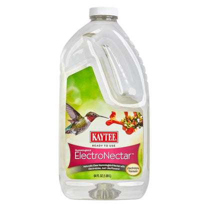 Kaytee Hummingbird ElectroNectar Wild Bird Food, Ready to Use, 64 Ounces