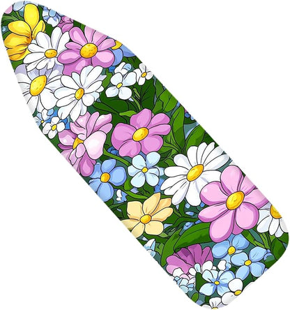 Nuxovilar Colorful Mixed Flowers Ironing Board Cover, This Cover Fits Most