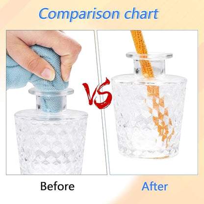 12 Pcs Microfiber Detail Duster Sticks Fan Cleaning Brush Crevice Cleaning Tool