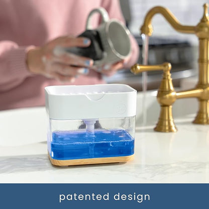S&T INC. Dish Soap Dispenser and Sponge Holder