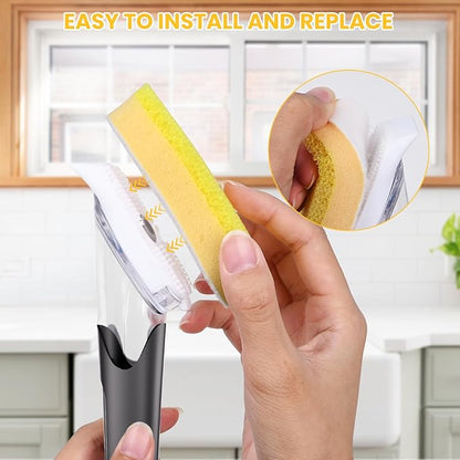 Soap Dispensing Replacement Dish Brush Storage Set