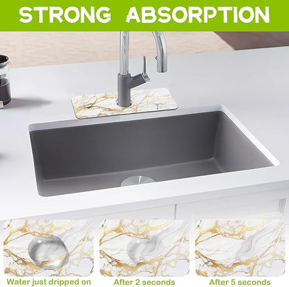Kitchen Sink Splash Guard Faucet Mat Super Absorbent Fast Drying Mat Guard