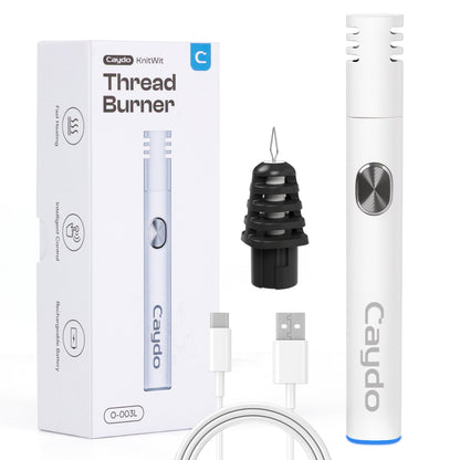 Caydo Thread Burner with A Replacement Tip, Rechargeable Thread Zapper for Burning and Trimming, with Indicator Light for Beading, Weaving, Sewing & Jewelry Making