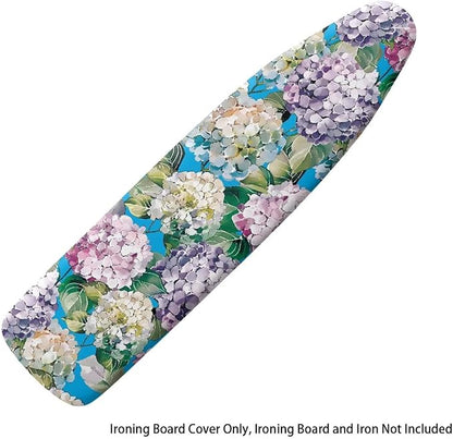 Hydrangea Ironing Board Cover Non Stick Scorch Ironing Board Cover and Pad