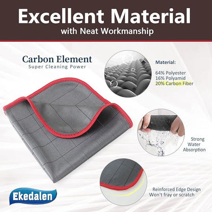 Microfiber Cleaning Cloth Lint Free Glass Cleaner Window Polishing Streak Free
