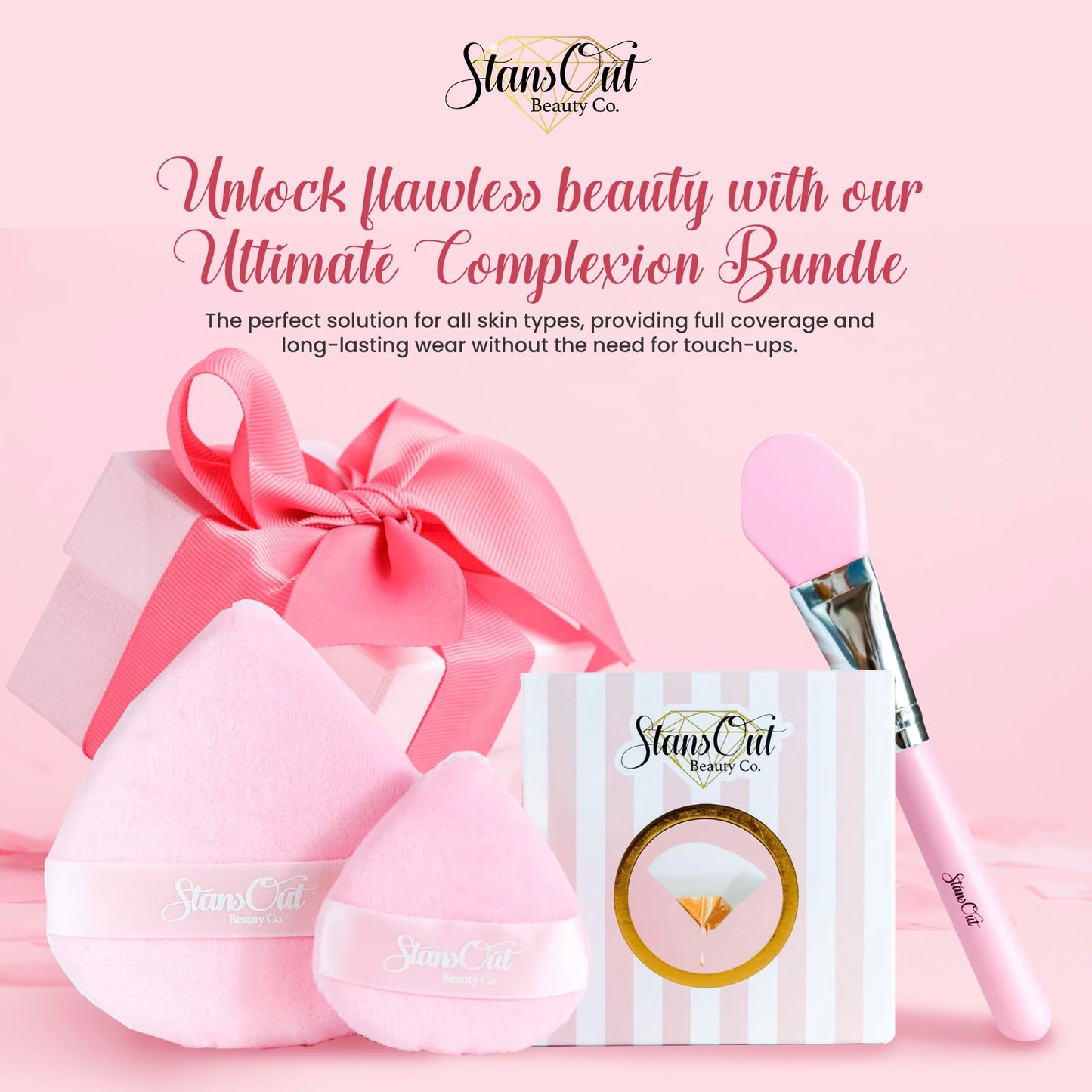 StansOut Memory Foam Makeup Sponge – No-Water-Needed Blender for Liquid, Cream & Powder Foundation – Airbrush Finish, Flawless Application