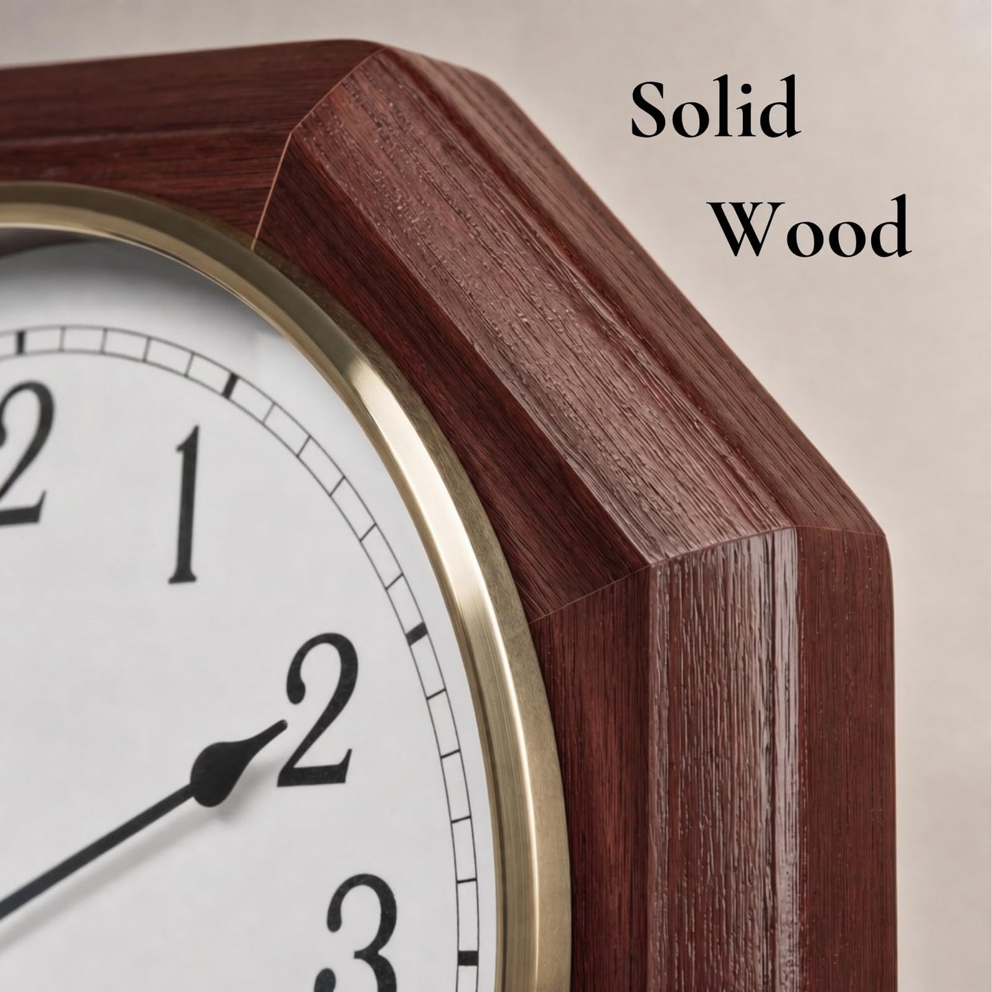 Pendulum Wall Clock - Real Wood Regulator Clock - Schoolhouse Design - Quiet, Non-Chiming, Wooden & Battery Operated - Decorative Wall Decor for Living Room, Home, Office 18x11