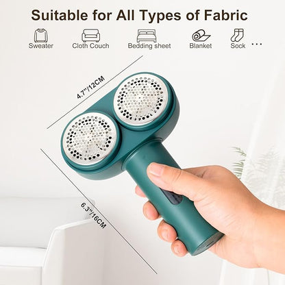Fabric Shaver, Handzee Electric Lint Shaver, Dual Motor Sweater Shaver