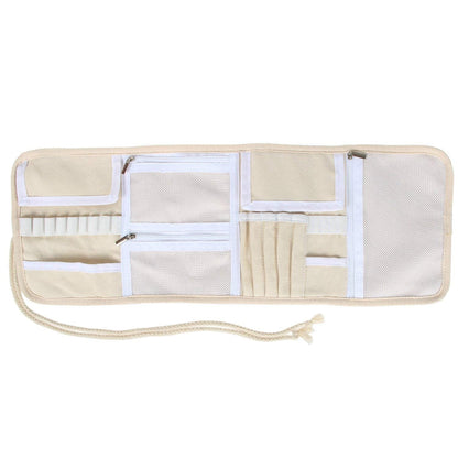 Teamoy Crochet Hook Case, Roll Bag Holder Organizer for Various Crochet Needles and Knitting Accessories, Plum Flowers