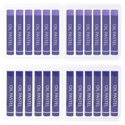PATIKIL Light Purple, Violet Oil Pastels, 24Pcs Soft Oil Crayons Creamy Pastels Stick Art Supplies for Art Painting Drawing Blending Graffiti for Artists Beginners