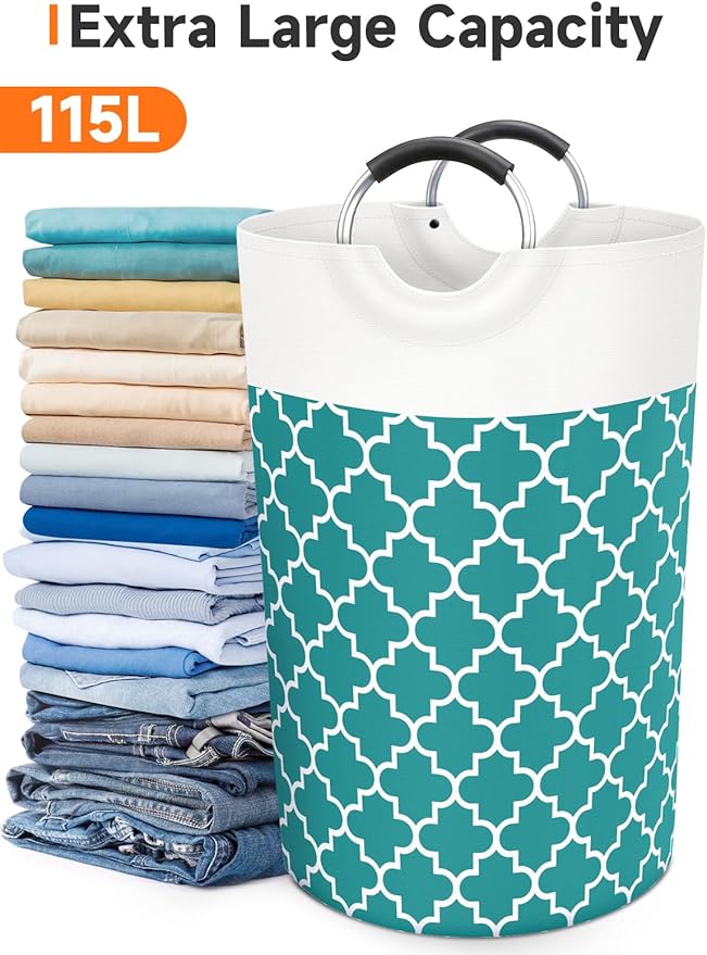 Large Laundry Basket Laundry Hamper Bag Washing Bin Clothes Bag Collapsible Tall