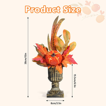 Nuokin Halloween Decorations Artificial Imitation Pumpkin Table Shelf Thanksgiving Autumn Indoor Home Decor Gifts (1PCS, ONE Size)
