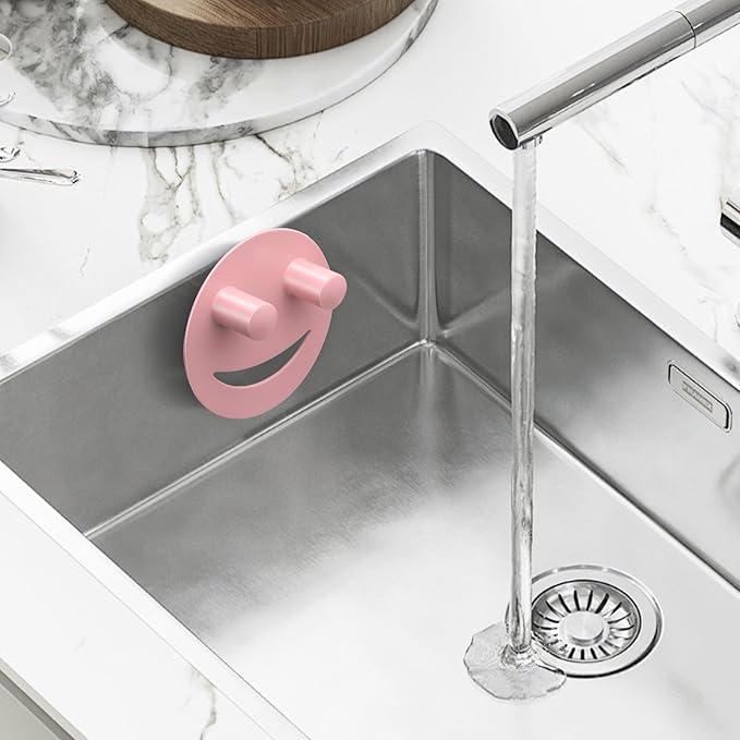Stainless Steel Smiley Face Sponge Holder, Kitchen Accessories Decor