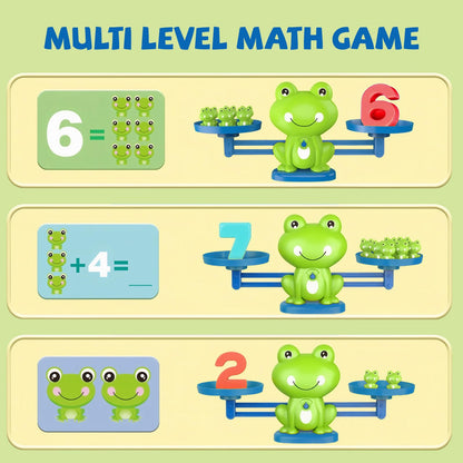 Snugzy Frog Balance Counting Toys, Number Counting Scale Games for Kids Cool Math Learning Games for Boys and Girls Preschool Kindergarten Learning STEM Montessori Educational Toys for 3+ (93 PCS)