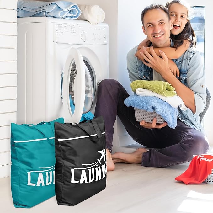 2 Pcs Large Travel Laundry Bag