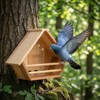 Cedar Mourning Dove Nesting Box, Oltara Wooden Dove Pigeon Bird House for Outdoors