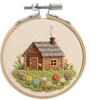 SENJEOK 20Pcs 3 Inch Bamboo Embroidery Hoop, Bamboo Circle Cross Stitch Hoop Ring for Craft Sewing, DIY Project, Decoration