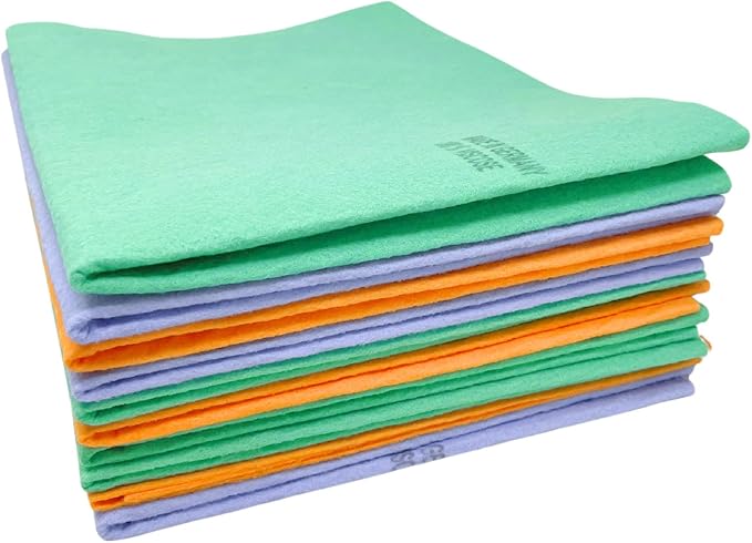 10 Pack Extra Large Original German Shammy Cloths Chamois Towels Super Absorbent