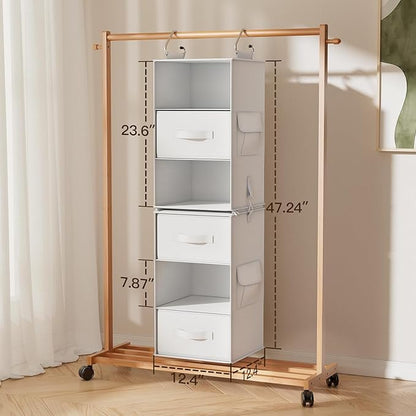 Pipishell 6-Shelf Hanging Closet Organizer