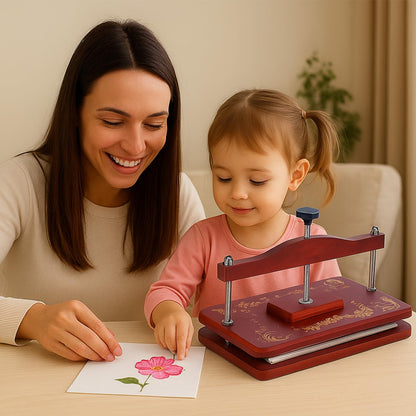 Nuvograin Large Flower Press Kit,Easy One-Step Wooden Plant Press,12.6 x 7.68 inch Flower Presser for Kids & Adults, Great for Thanksgiving & Christmas Gifts