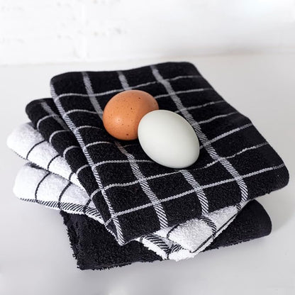 Ritz Premium 100% Cotton Terry Check Kitchen Dish Towels