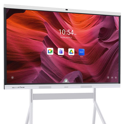 NEWORK Smart Board, 55" All-in-One Interactive Whiteboard, Google EDLA Certified, 48MP CMOS Sensor 4K UHD Camera, 8 AI Noise-Canceling Mics, for Professional Business Meetings and Classroom